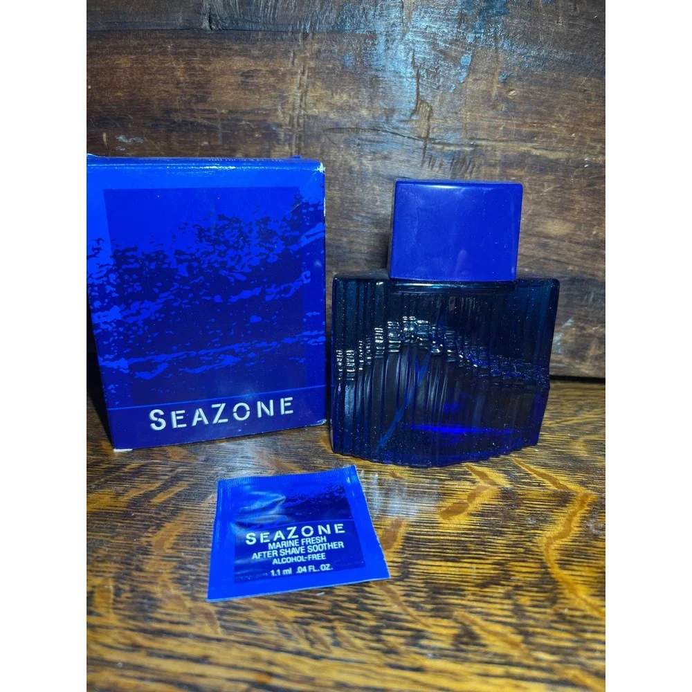 Avon Seazone Spray Cologne for Men NOS 100ml 3.4 fl oz  with Box and Sample
